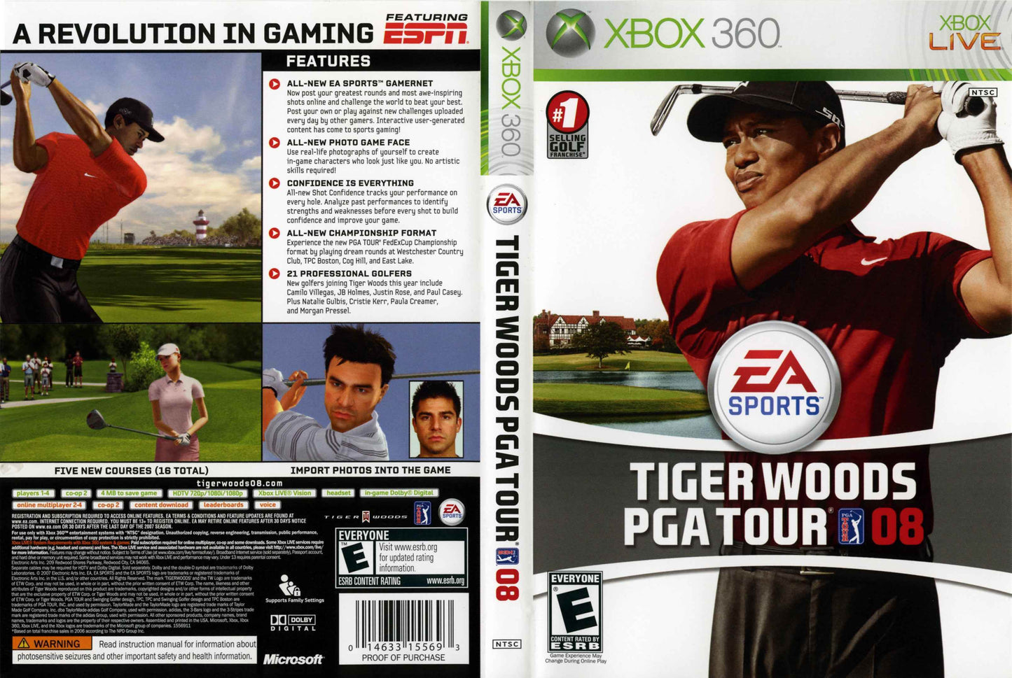 Tiger Woods PGA Tour 08 Cover Art - WOI Solutions