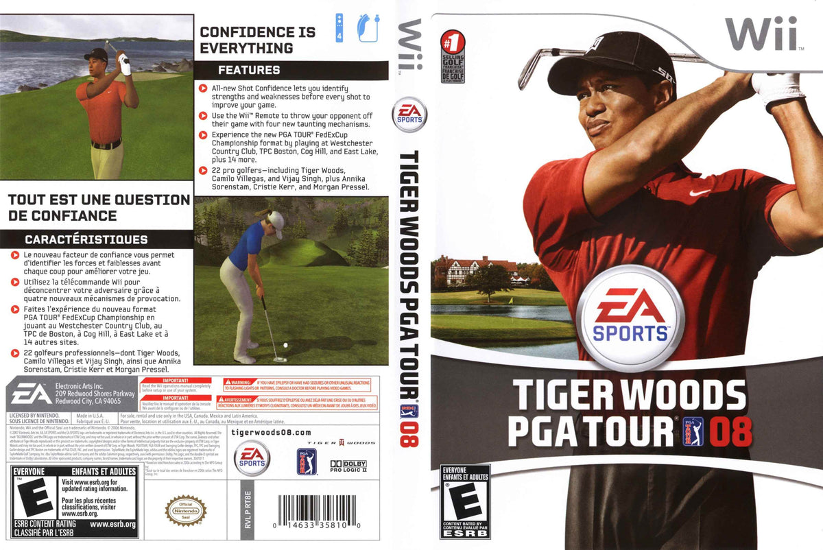 Tiger Woods PGA Tour 08 Cover Art - WOI Solutions