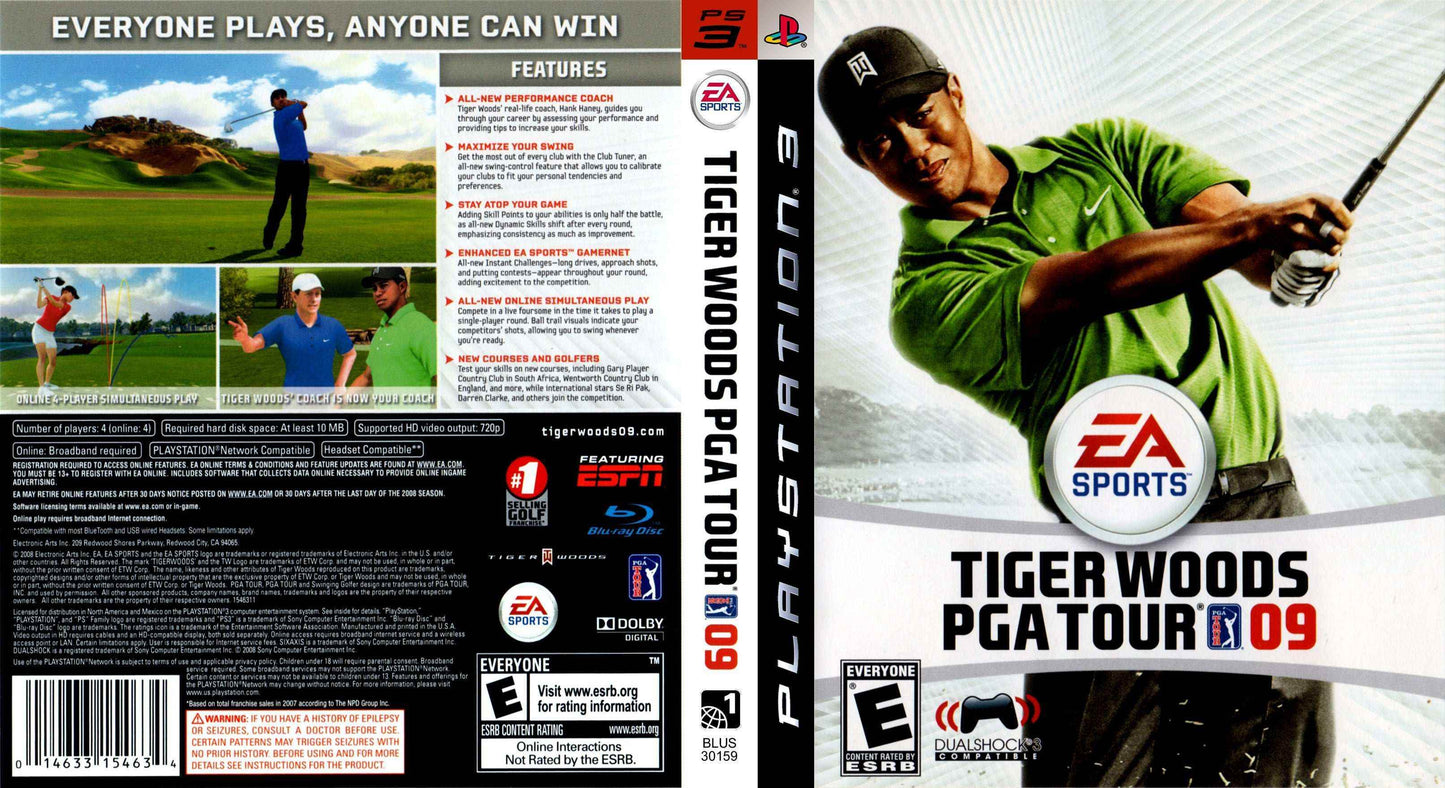 Tiger Woods PGA Tour 09 Cover Art - WOI Solutions
