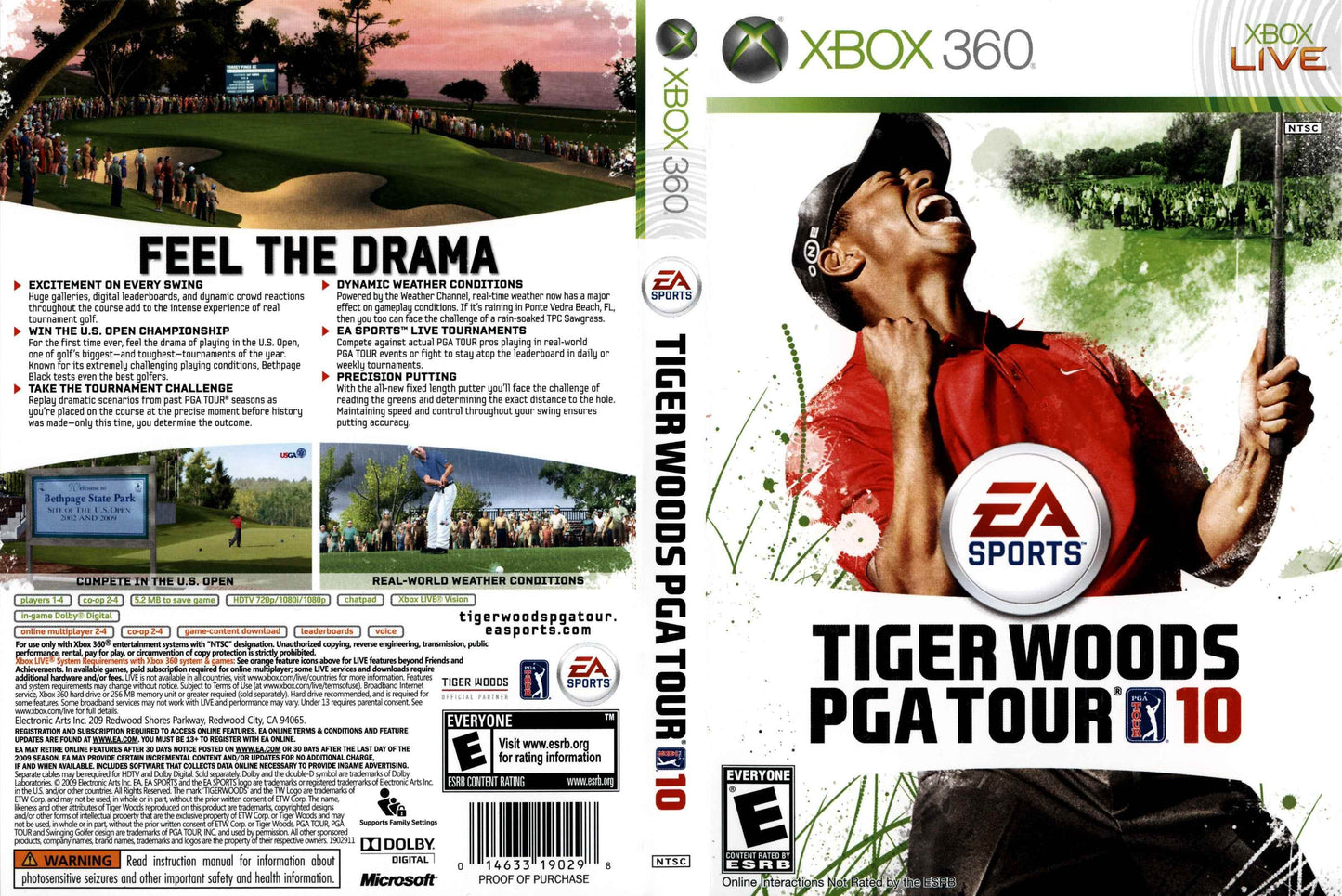 Tiger Woods PGA Tour 10 Cover Art - WOI Solutions