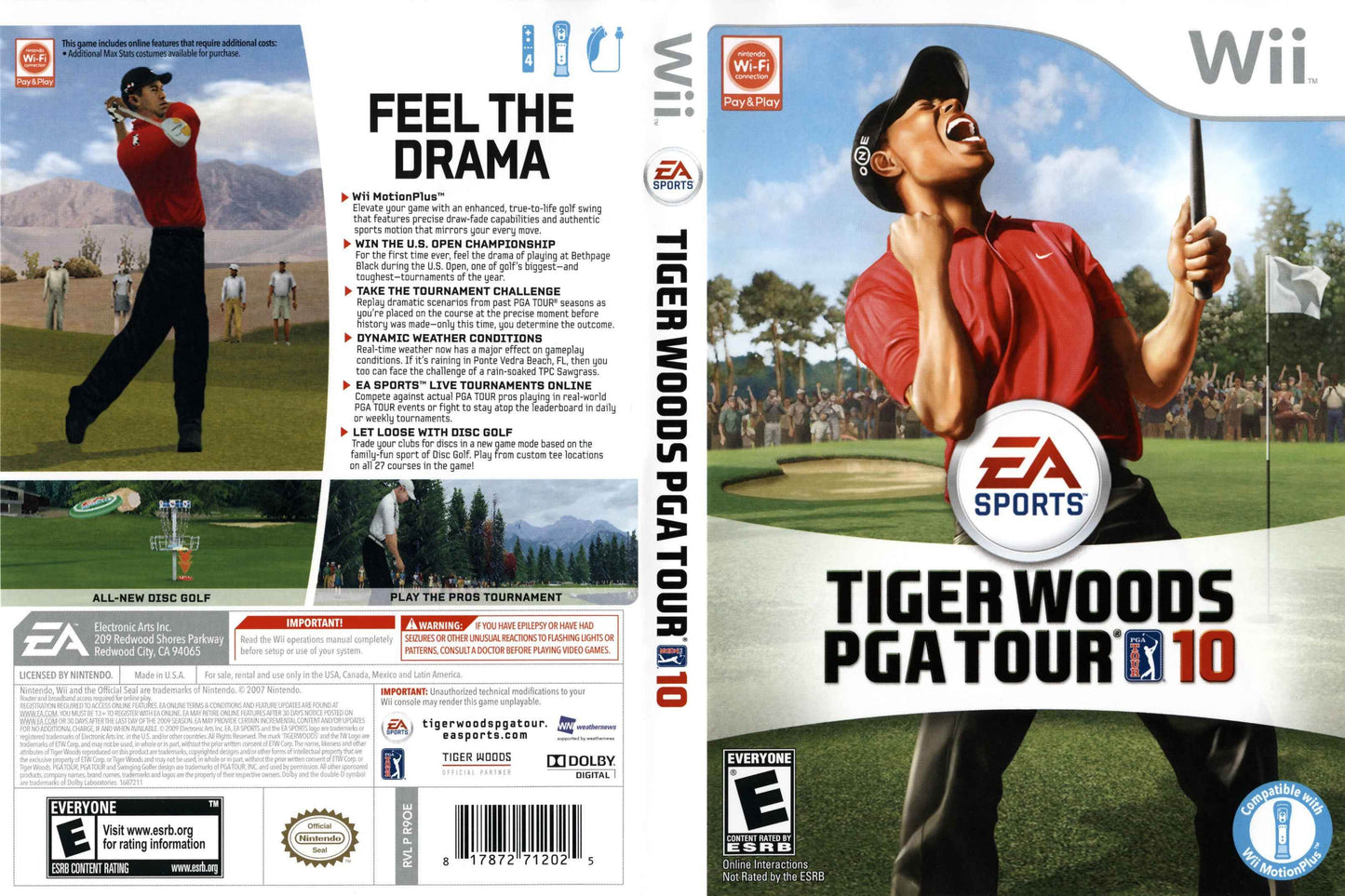 Tiger Woods PGA Tour 10 Cover Art - WOI Solutions