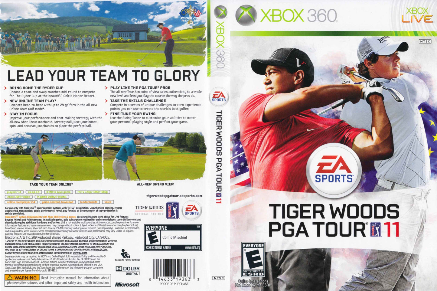 Tiger Woods PGA Tour 11 Cover Art - WOI Solutions