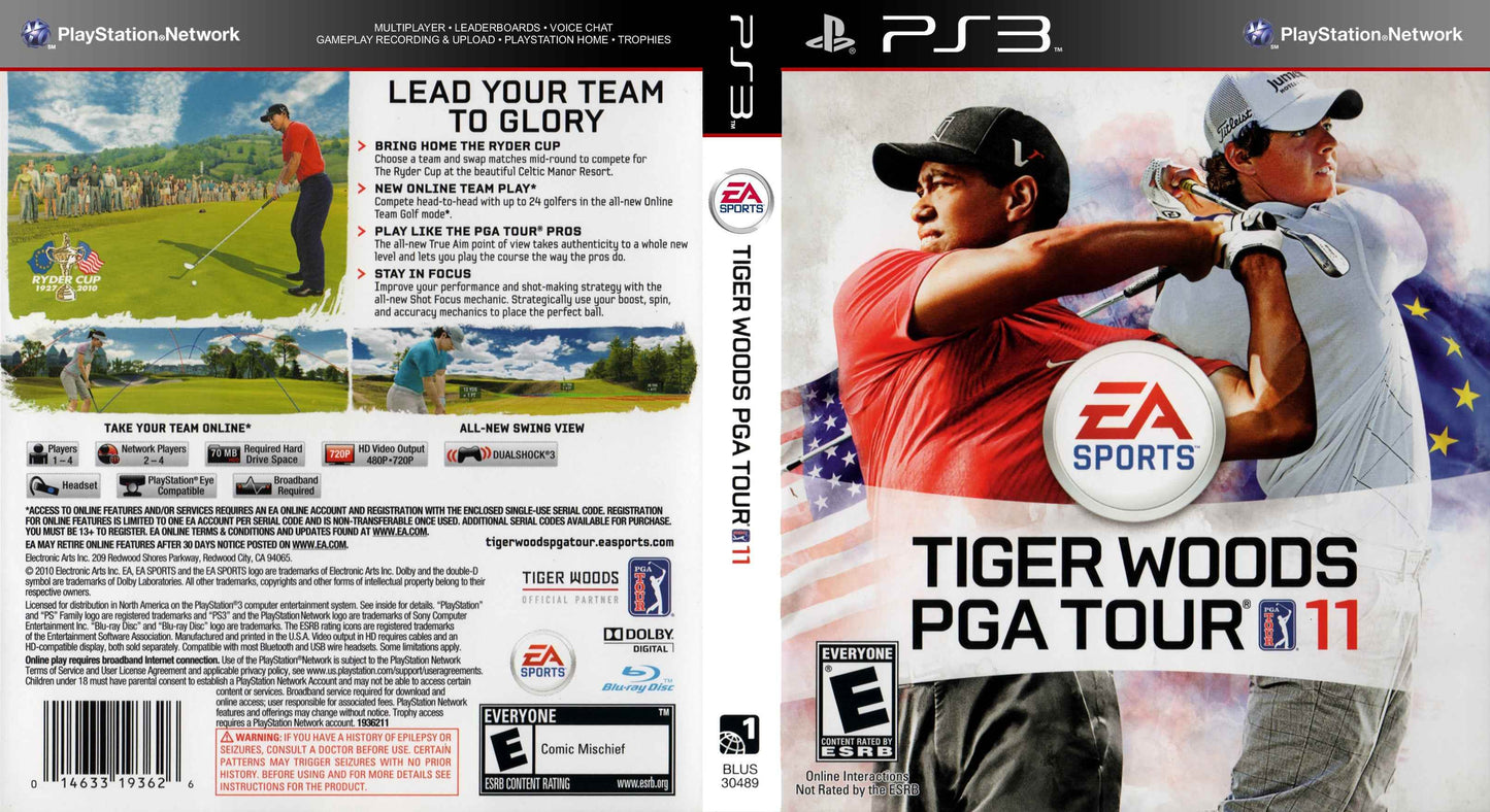 Tiger Woods PGA Tour 11 Cover Art - WOI Solutions