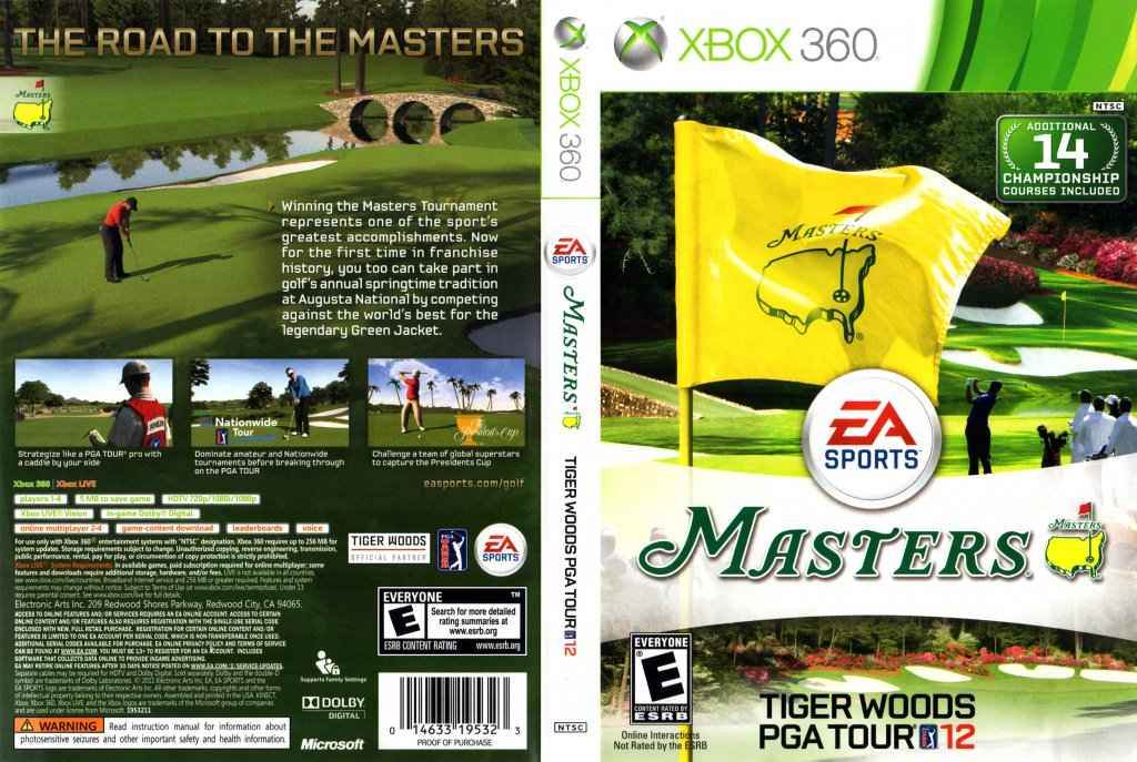 Tiger Woods PGA Tour 12 The Masters Cover Art - WOI Solutions