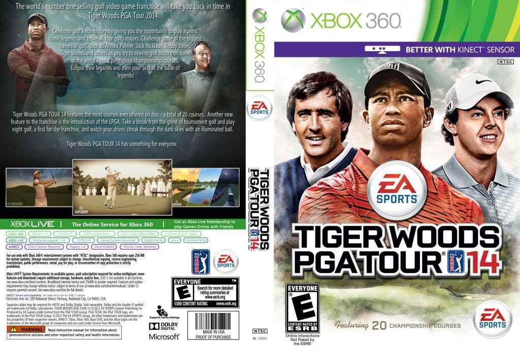 Tiger Woods PGA Tour 14 Cover Art - WOI Solutions