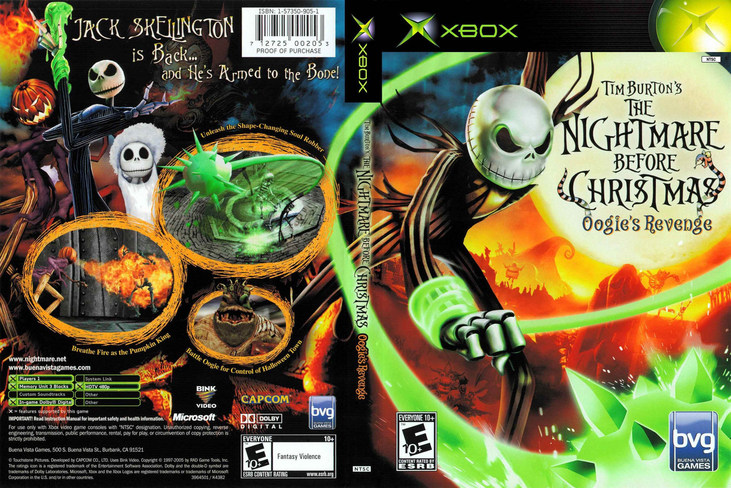 Tim Burton's The Nightmare Before Christmas Oogie's Revenge Cover Art - WOI Solutions