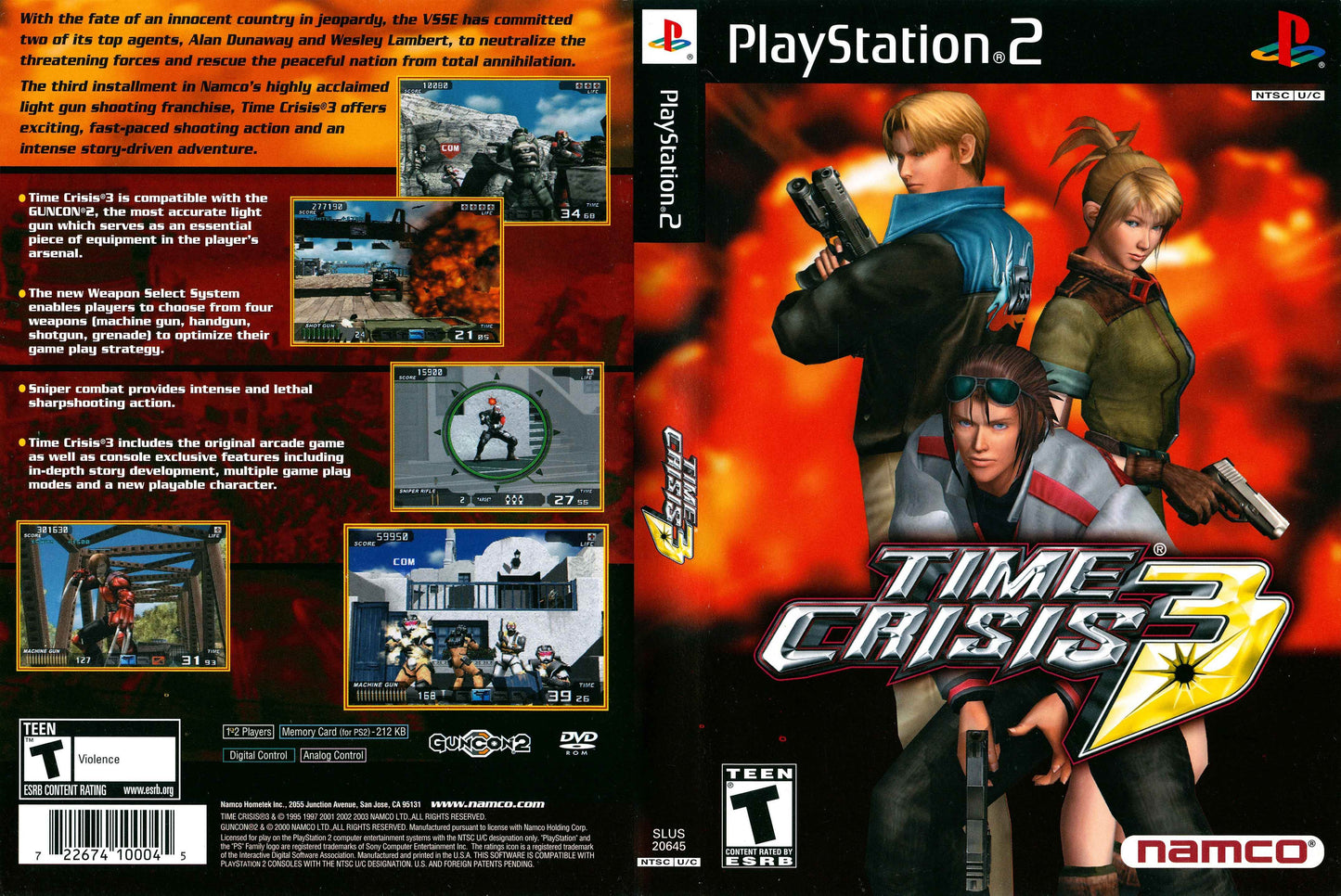 Time Crisis 3 Cover Art - WOI Solutions