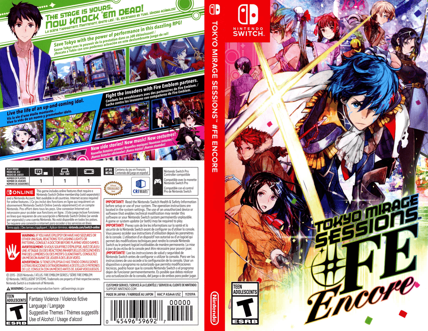 Tokyo Mirage Sessions #FE Encore Cover Art - WOI Solutions