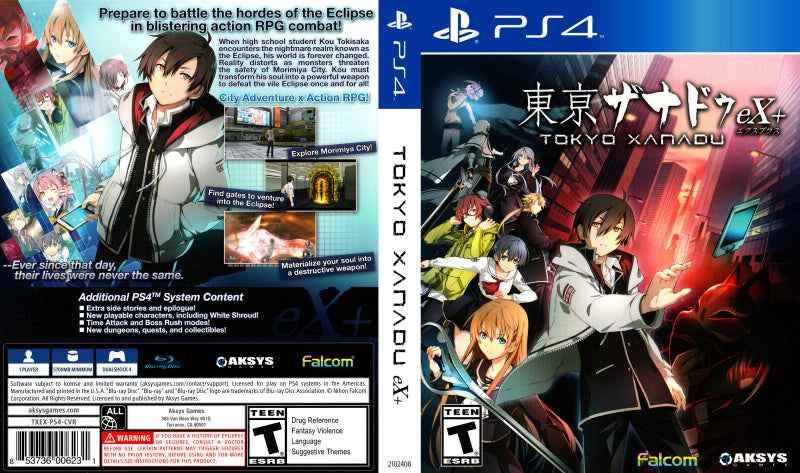 Tokyo Xanadu Ex+ Cover Art - WOI Solutions