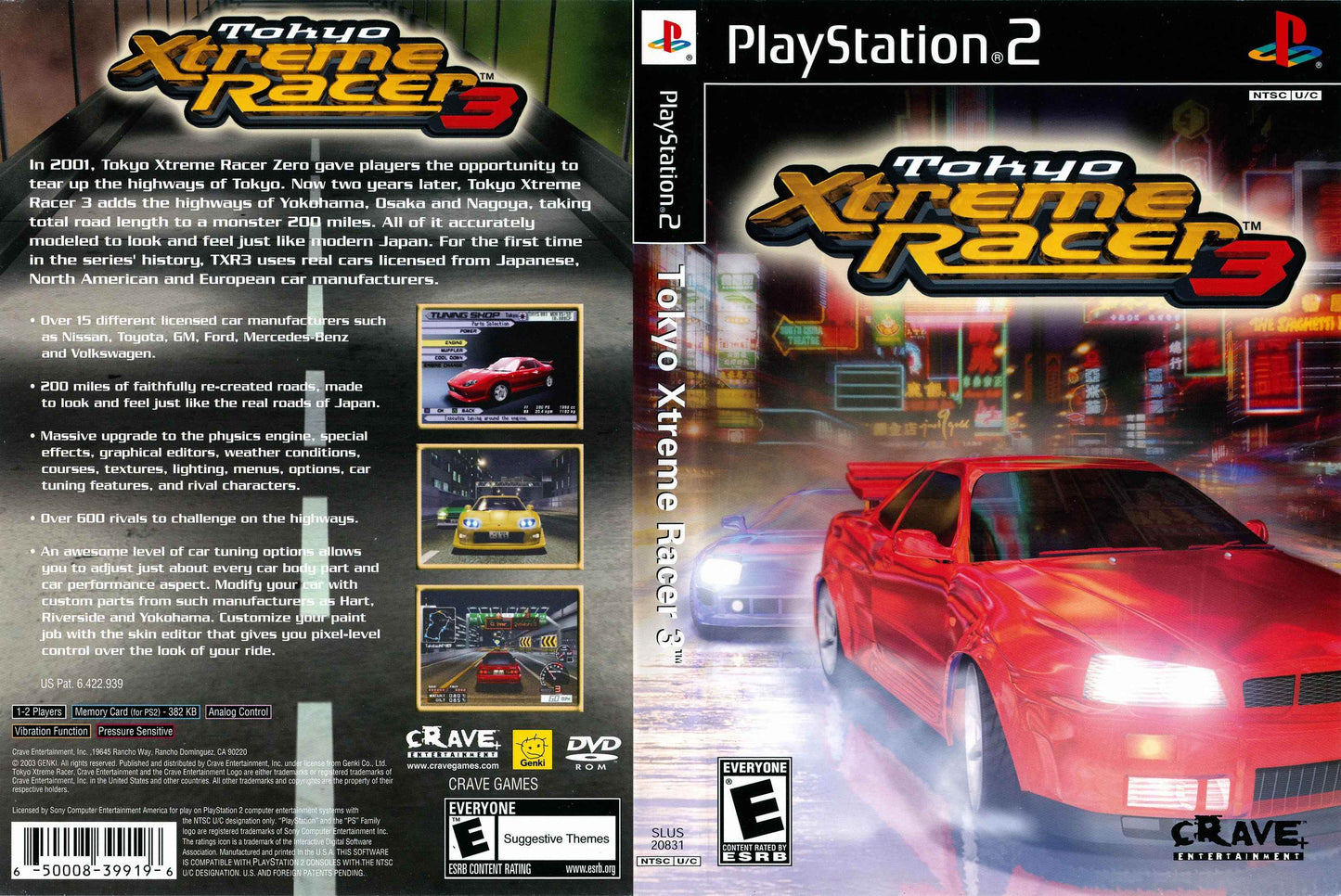 Tokyo Xtreme Racer 3 Cover Art - WOI Solutions