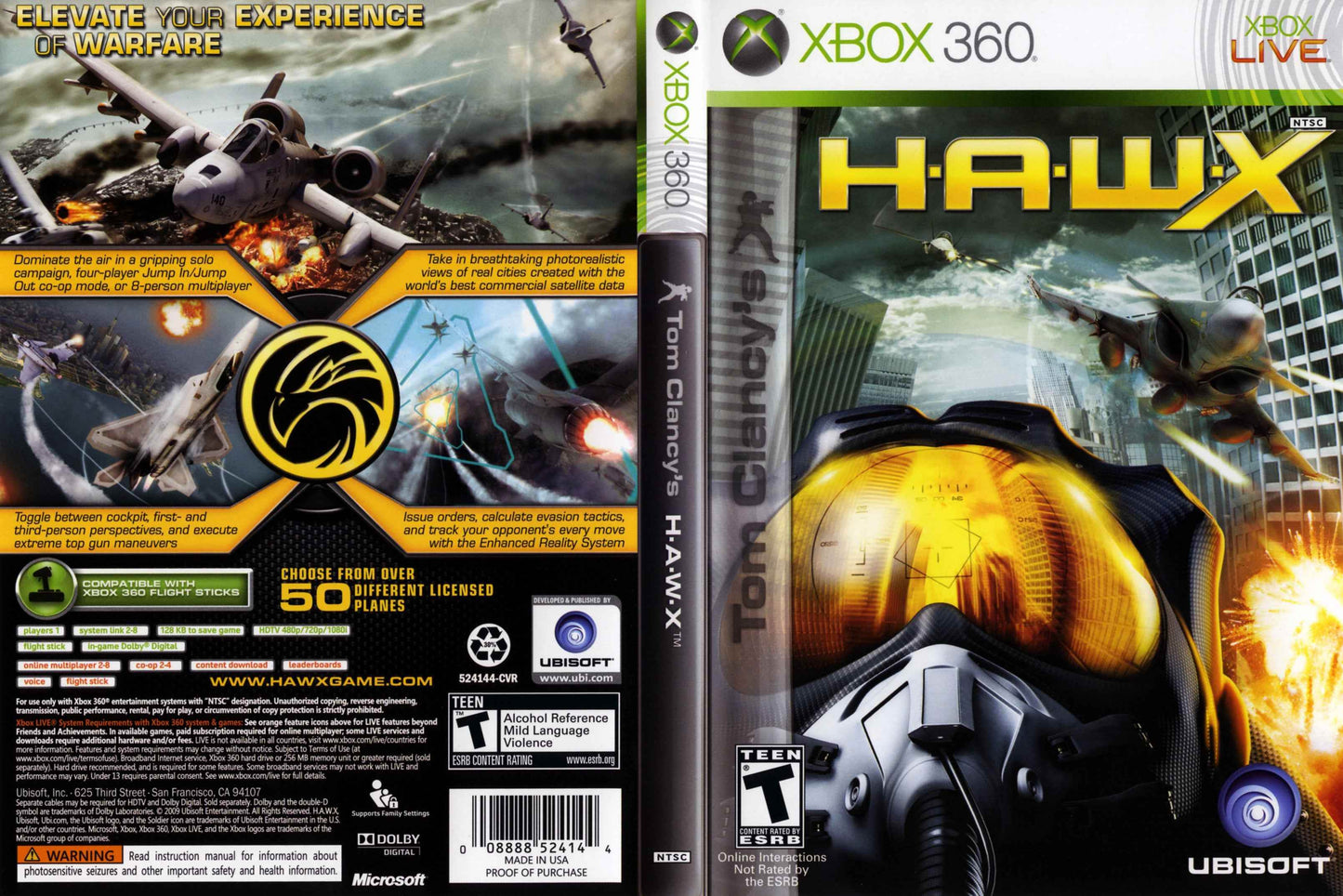 Tom Clancy's H.A.W.X Cover Art - WOI Solutions