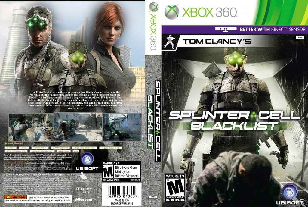 Tom Clancy's Splinter Cell Blacklist Cover Art - WOI Solutions