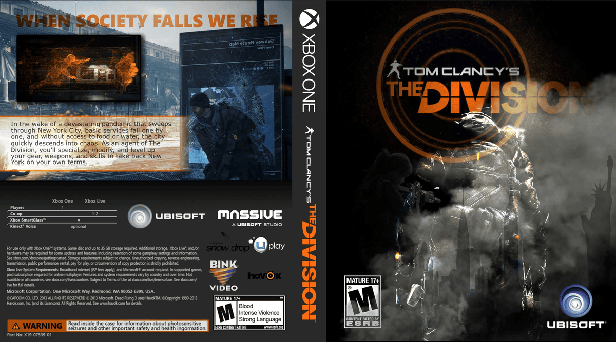 Tom Clancy's The Division Cover Art - WOI Solutions