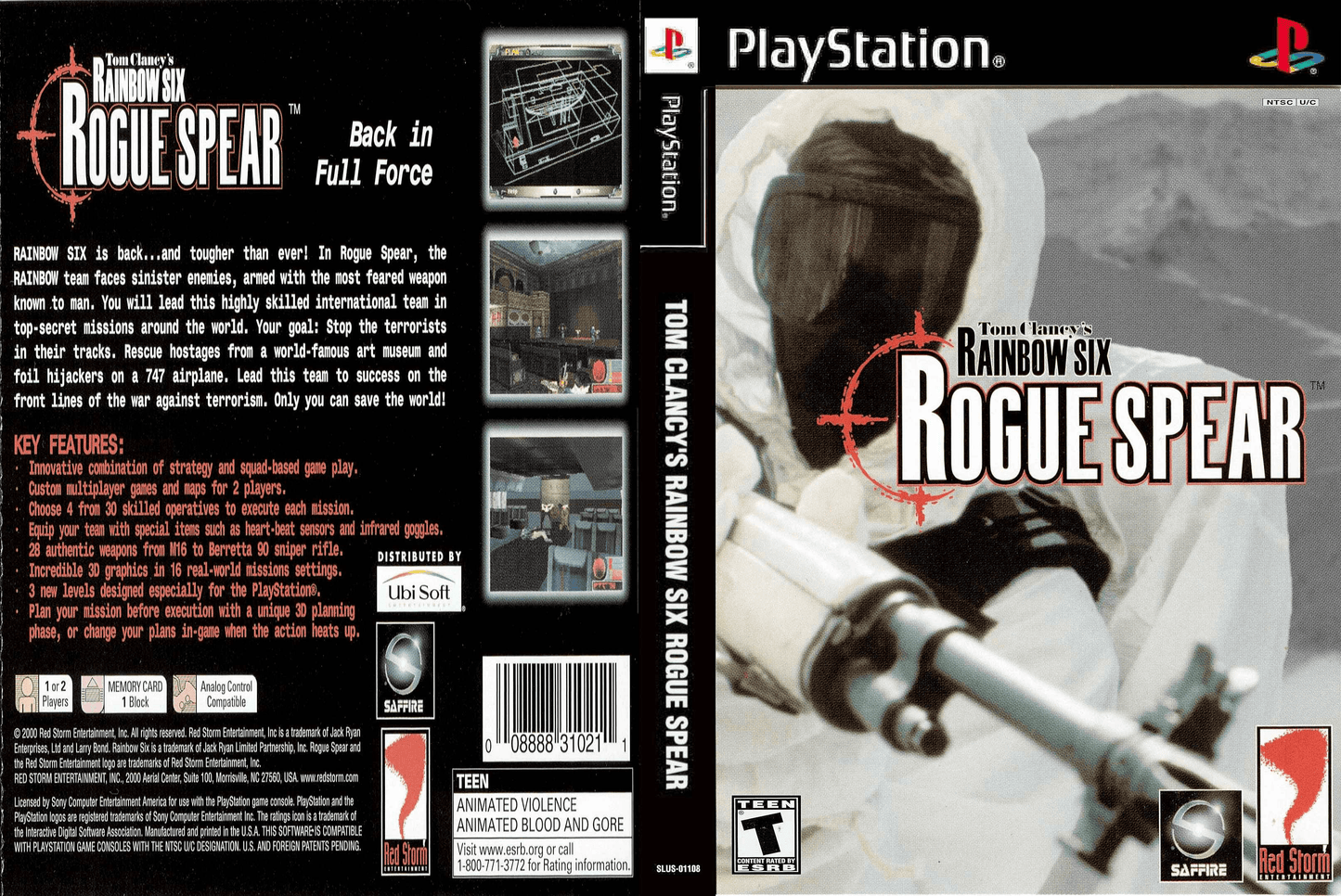 Tom Clancy's Rainbow Six Rogue Spear Cover Art - WOI Solutions
