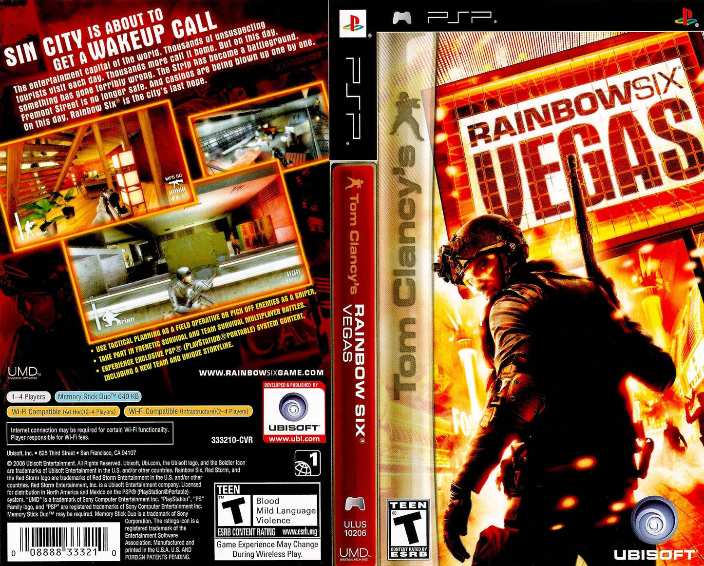Tom Clancy Rainbow Six Vegas Cover Art - WOI Solutions
