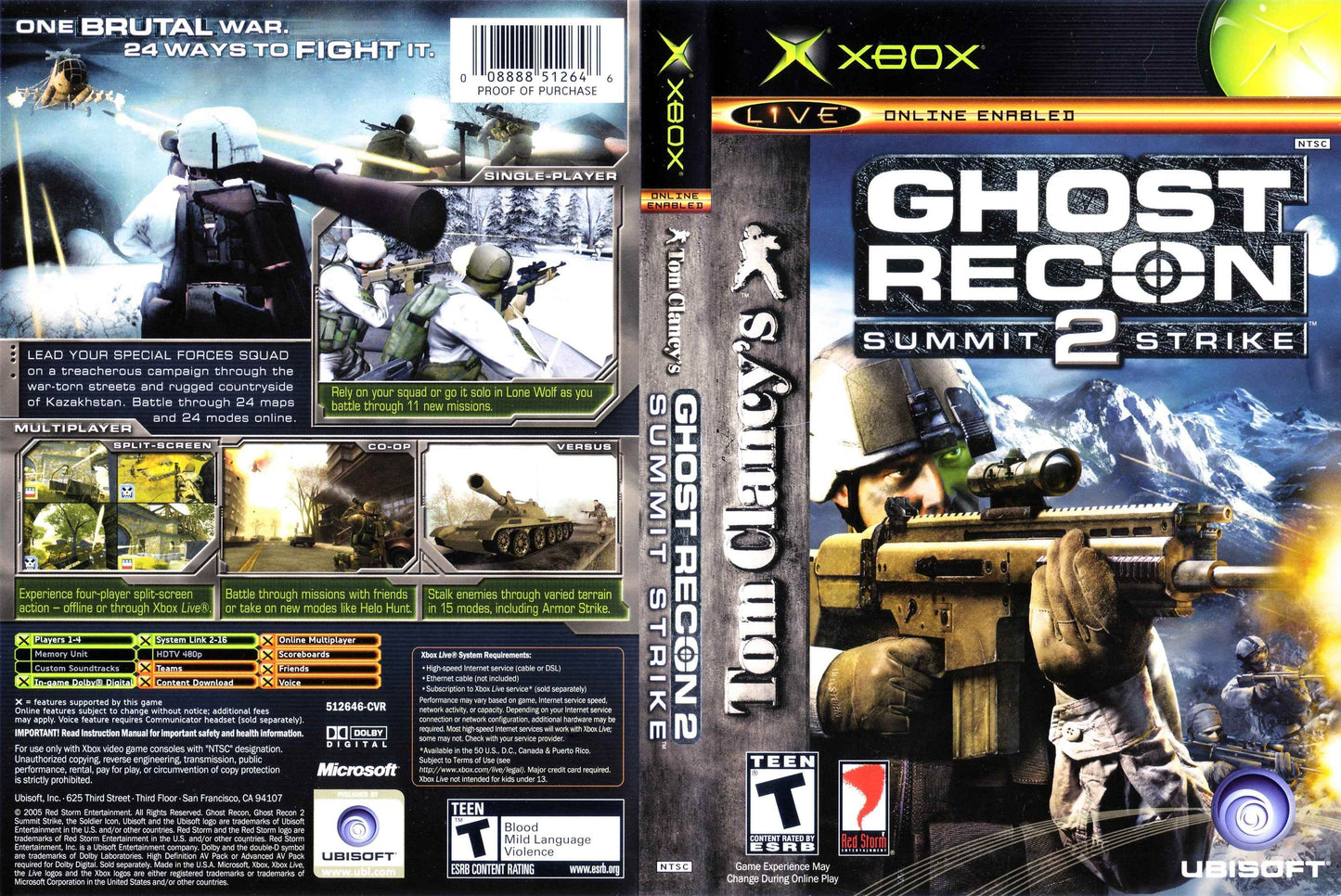 Tom Clancy's Ghost Recon 2 Summit Strike Cover Art - WOI Solutions