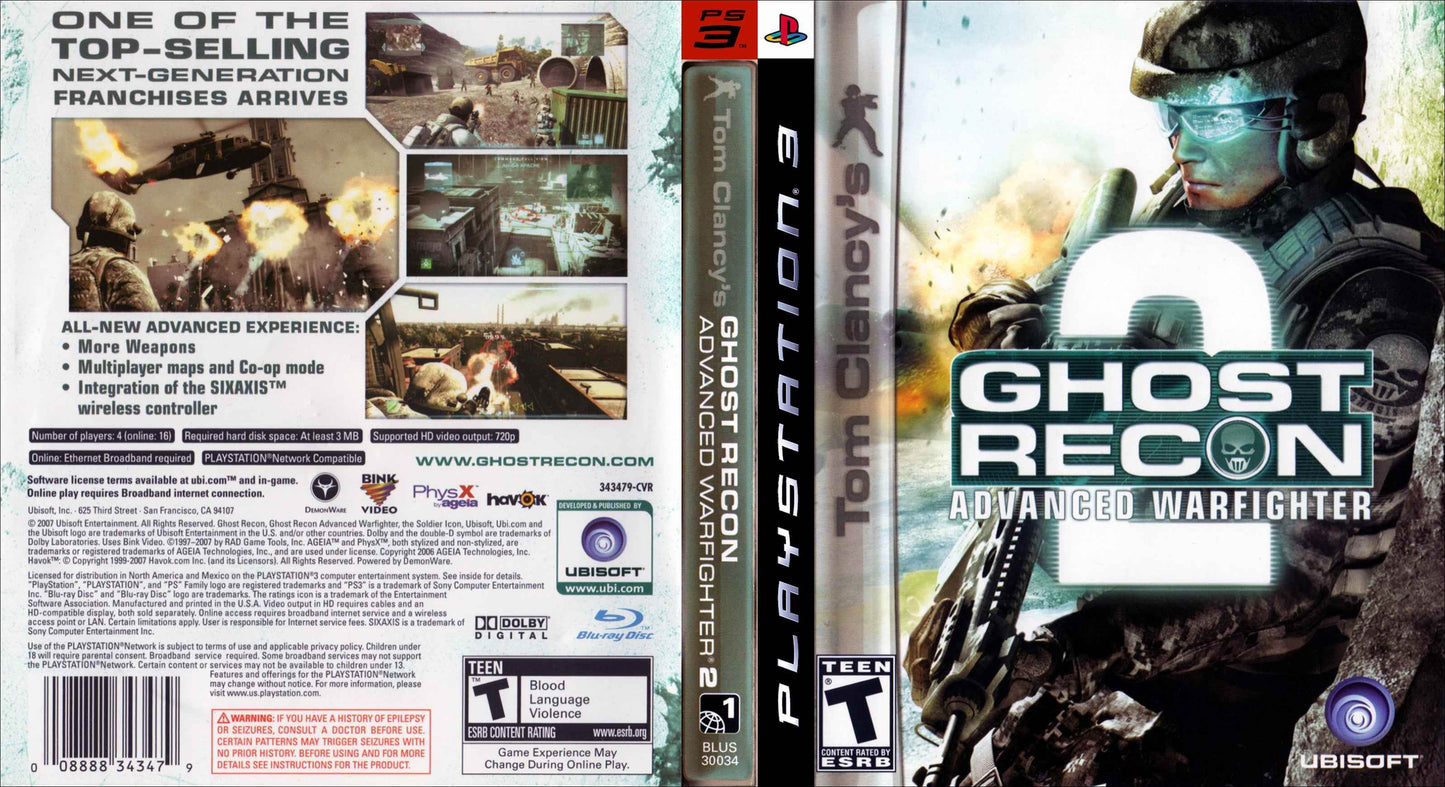 Tom Clancy's Ghost Recon Advanced Warfighter 2 Cover Art - WOI Solutions