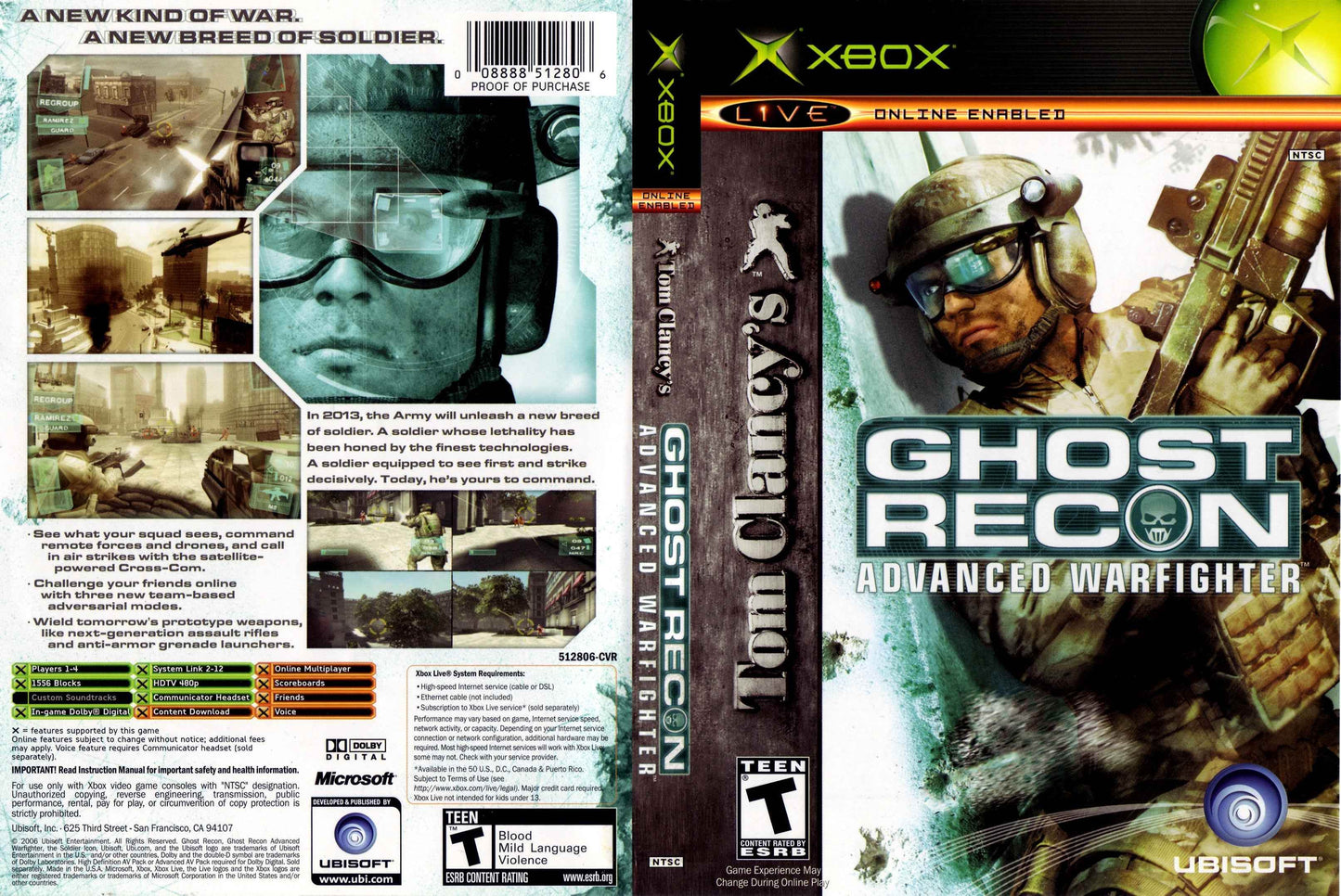 Tom Clancy's Ghost Recon Advanced Warfighter Cover Art - WOI Solutions