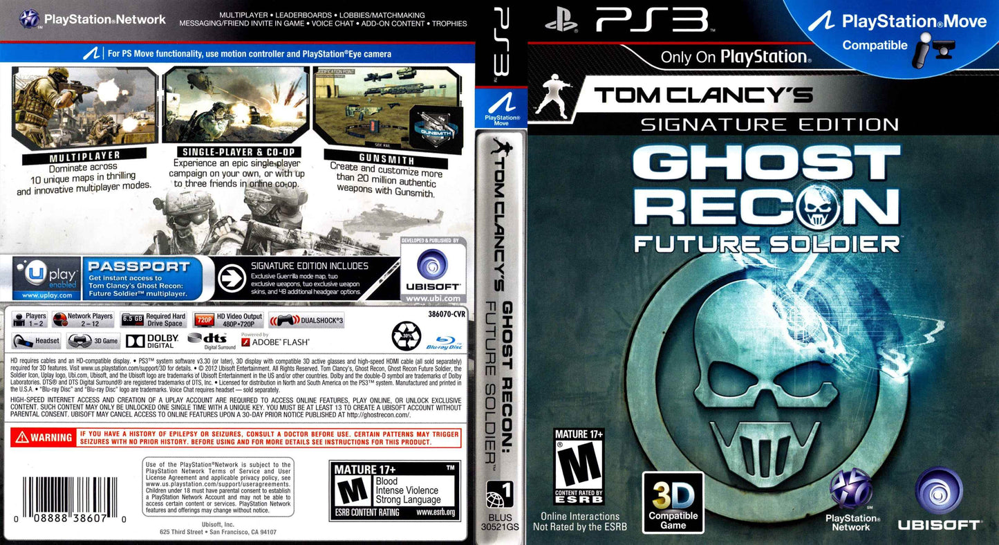 Tom Clancy's Ghost Recon Future Soldier Cover Art - WOI Solutions