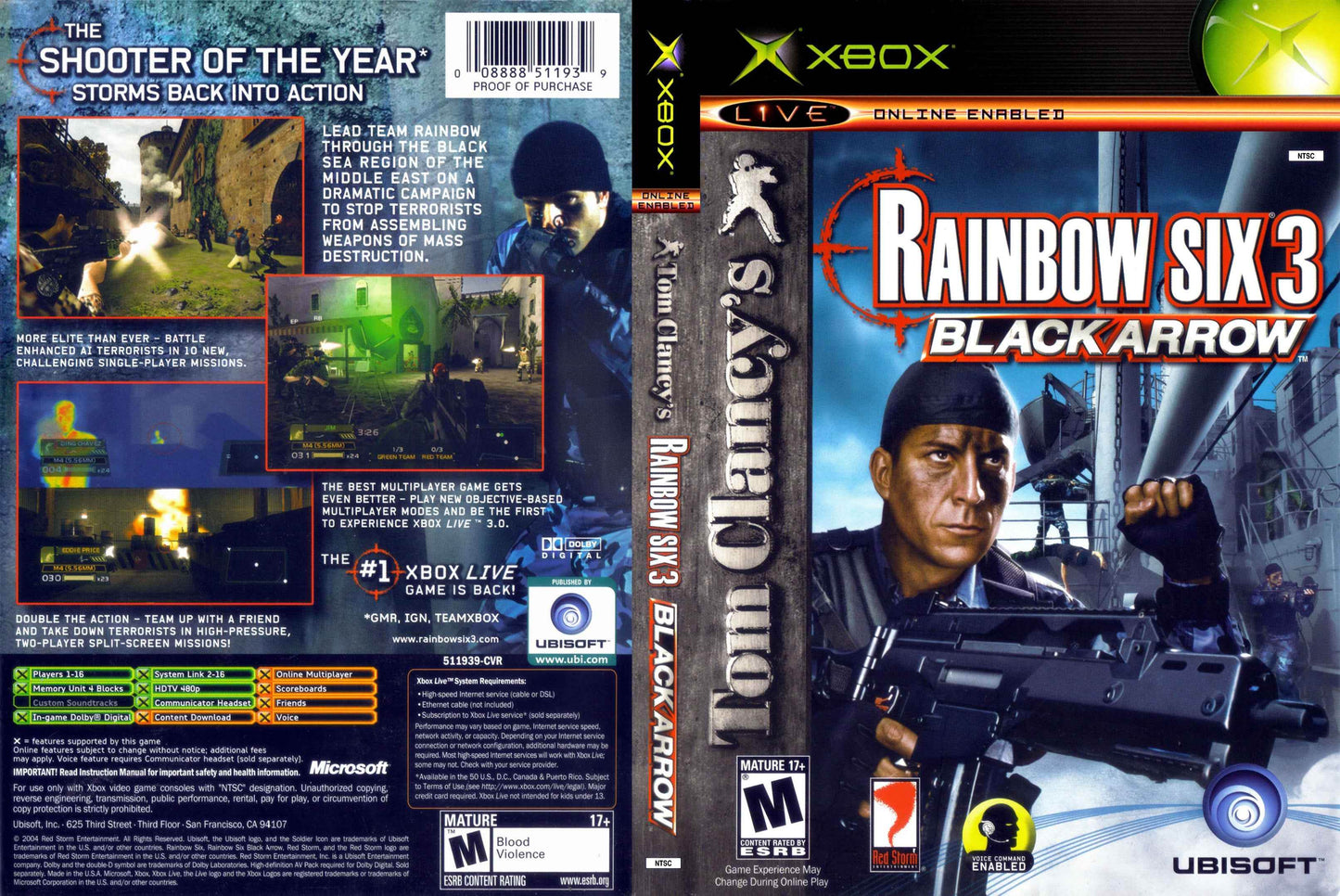 Tom Clancy's Rainbow Six 3 Black Arrow Cover Art - WOI Solutions