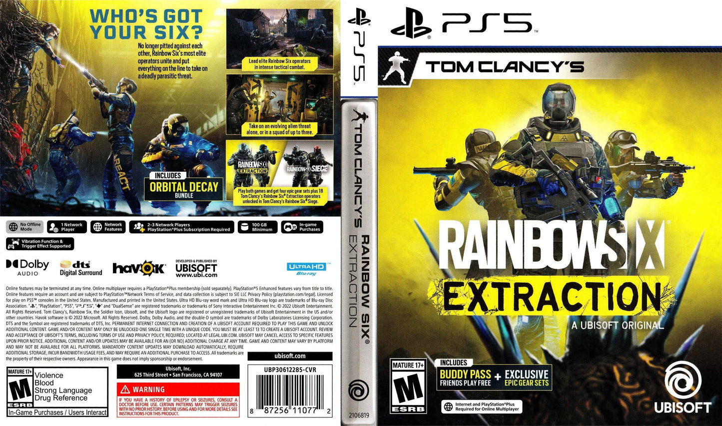 Tom Clancy's Rainbow Six Extraction Cover Art - WOI Solutions