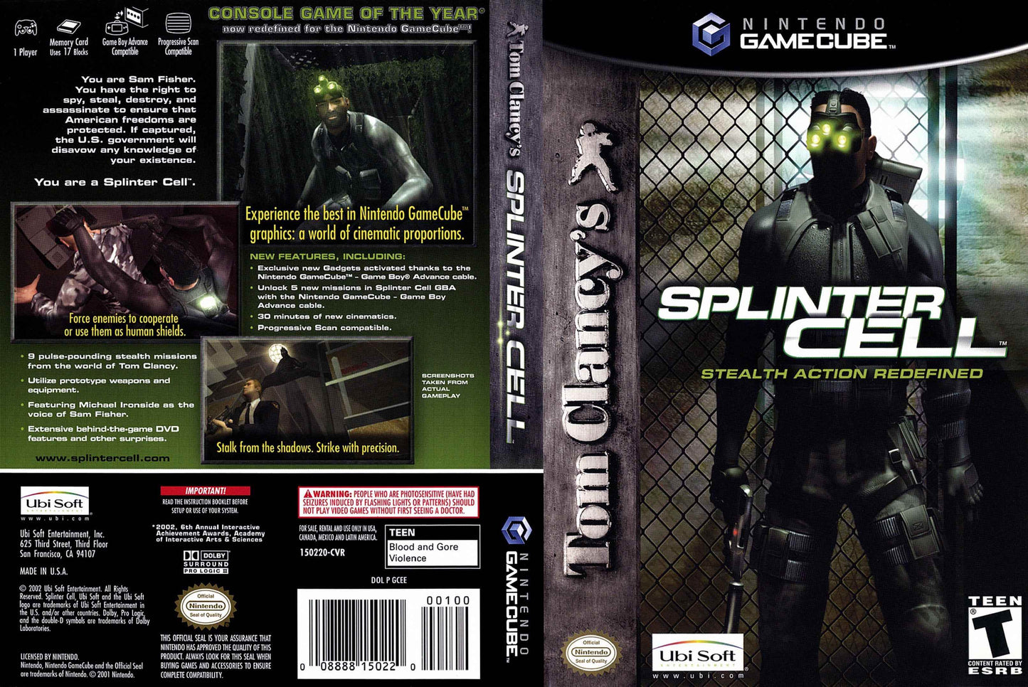 Tom Clancy's Splinter Cell Cover Art - WOI Solutions