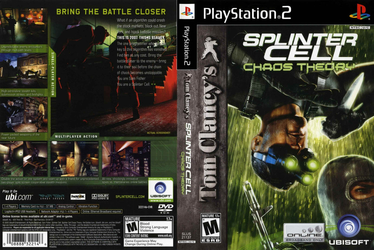 Tom Clancy's Splinter Cell Chaos Theory Cover Art - WOI Solutions