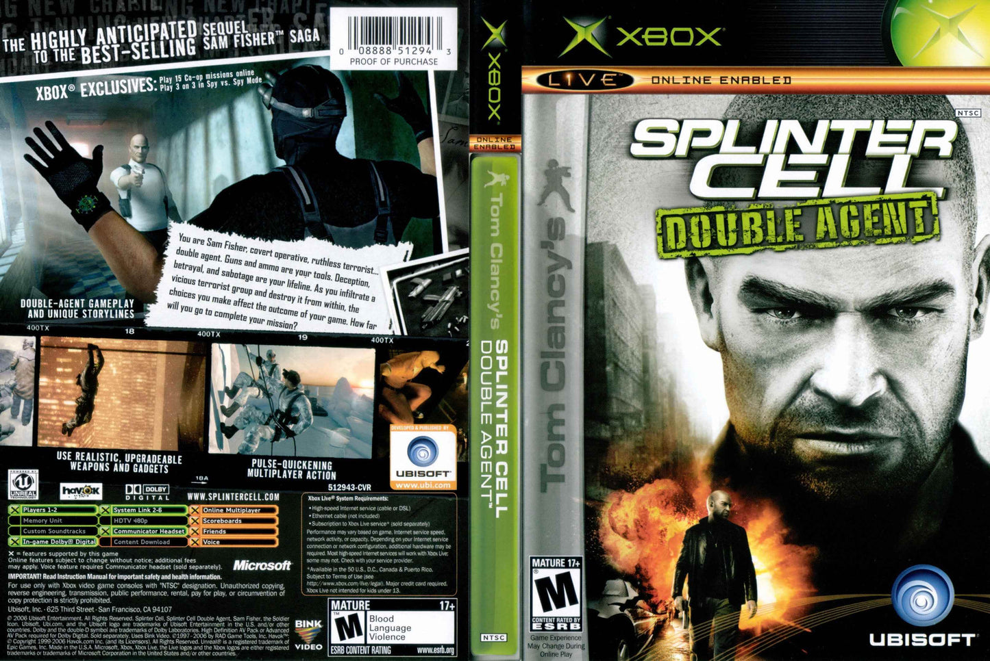 Tom Clancy's Splinter Cell Double Agent Cover Art - WOI Solutions