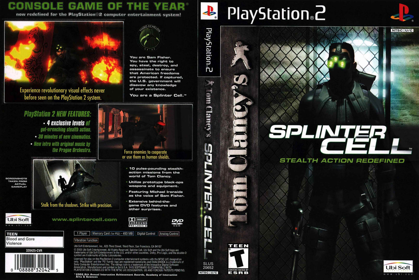 Tom Clancy's Splinter Cell Cover Art - WOI Solutions
