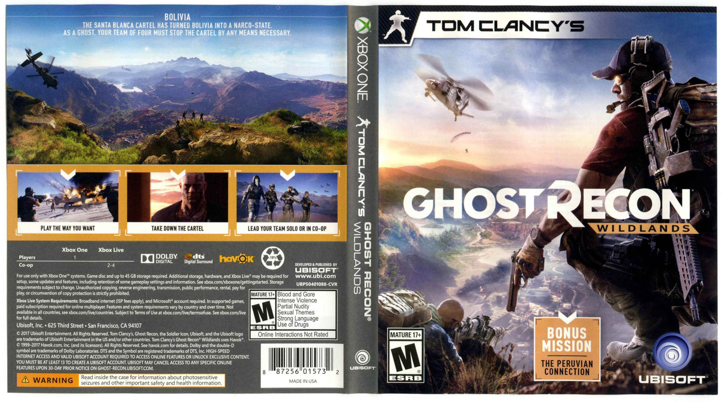 Tom Clancys Ghost Recon Wildlands Cover Art - WOI Solutions
