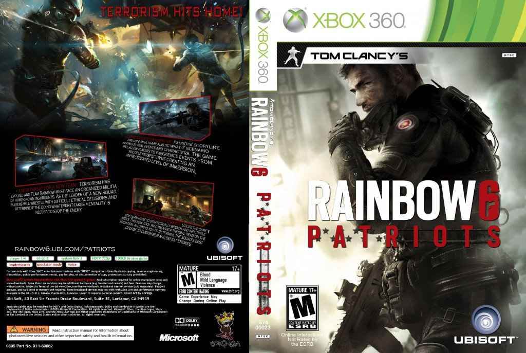 Tom Clancys Rainbow 6 Patriots Cover Art - WOI Solutions