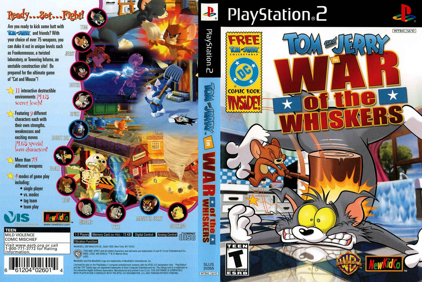 Tom & Jerry War Of The Whiskers Cover Art - WOI Solutions