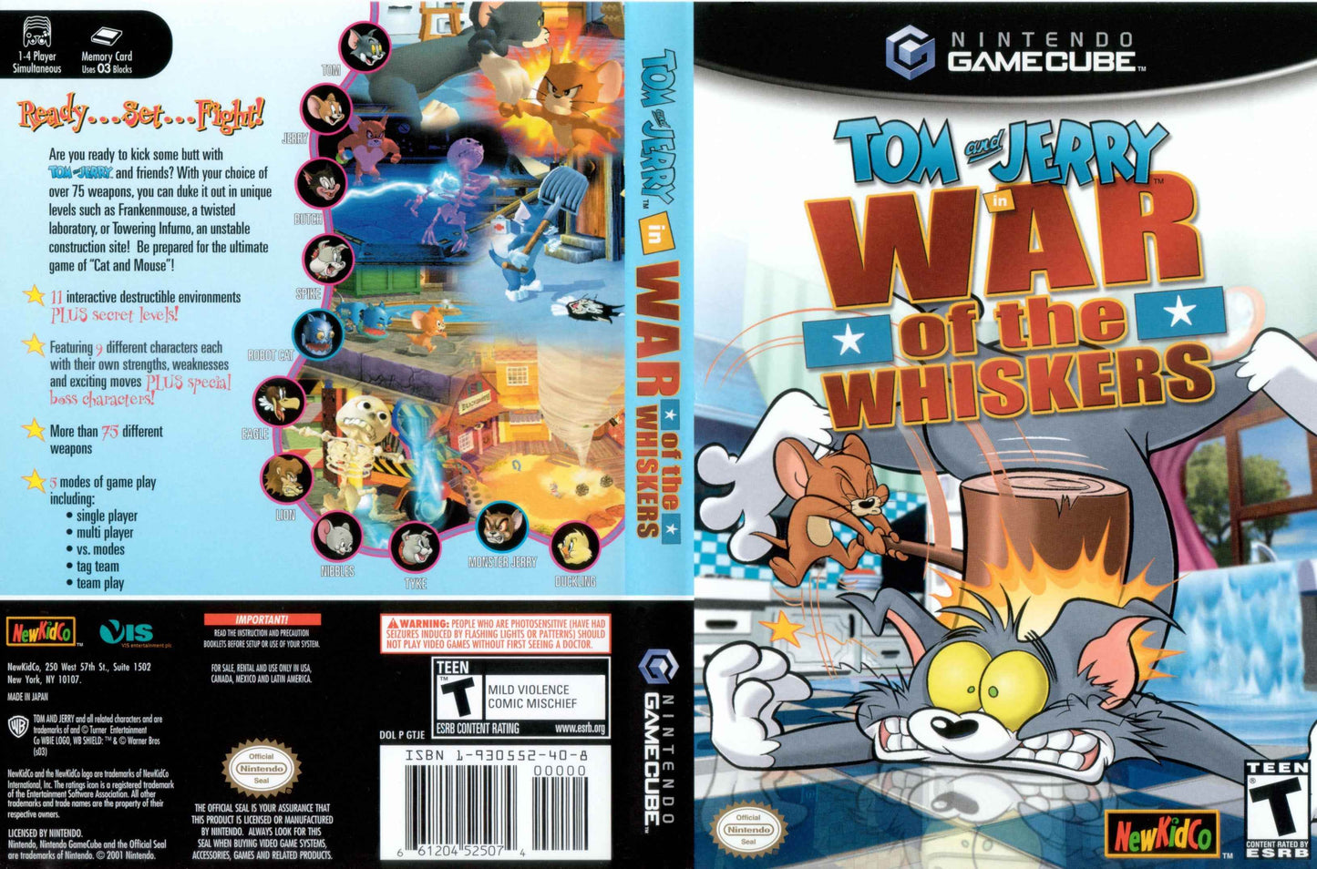 Tom and Jerry in War of the Whiskers Cover Art - WOI Solutions