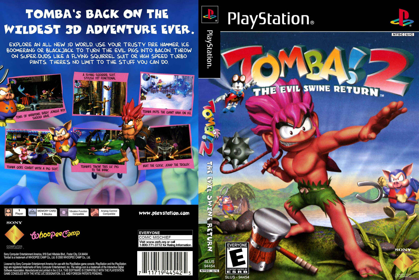 Tomba! 2 The Evil Swine Return Cover Art - WOI Solutions