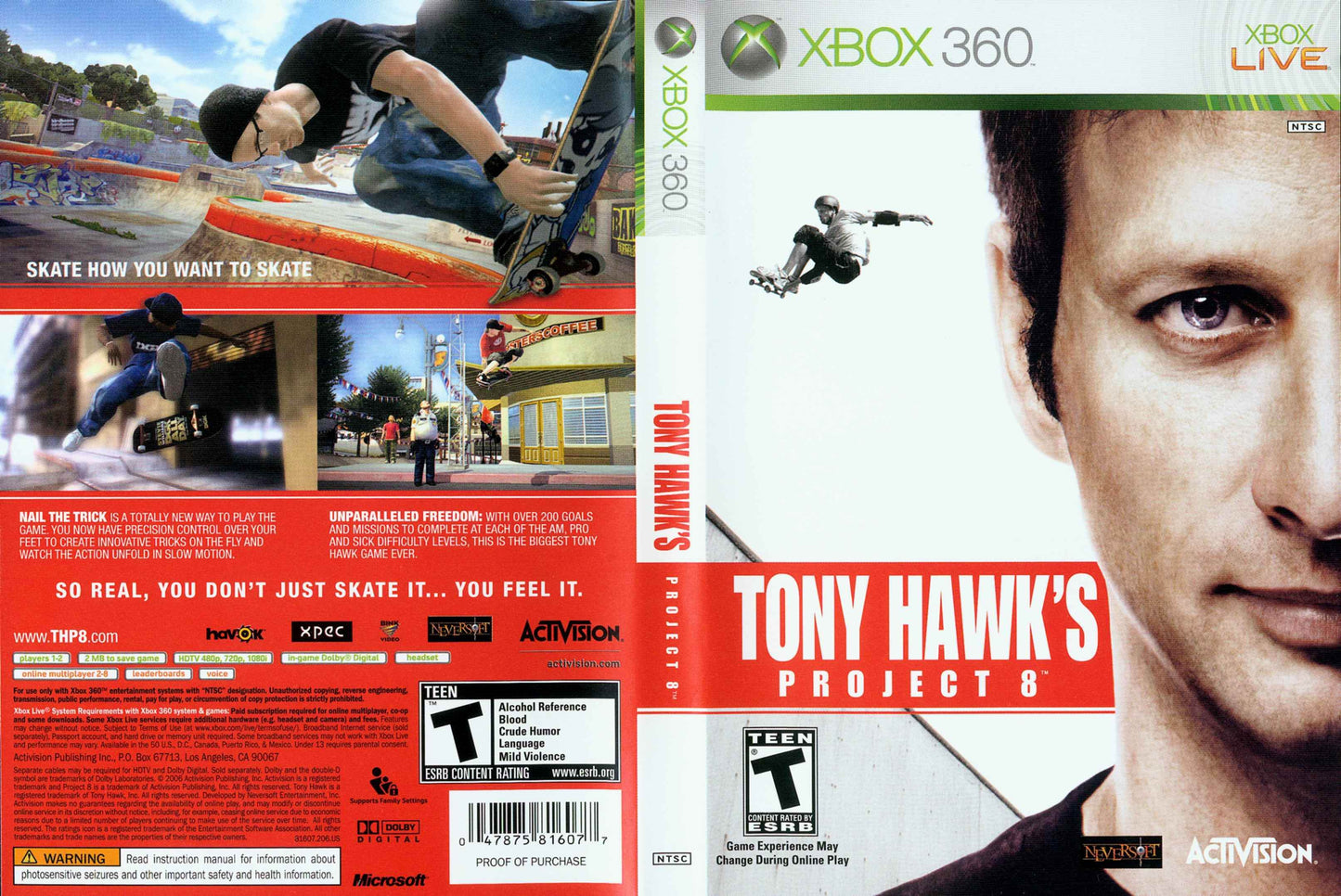 Tony Hawk's Project 8 Cover Art - WOI Solutions