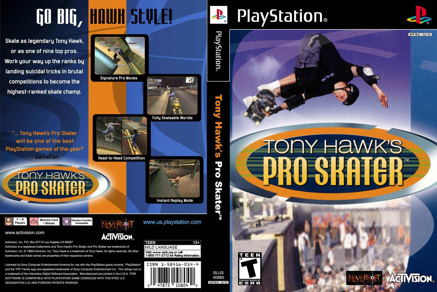 Tony Hawk's Pro Skater Cover Art - WOI Solutions