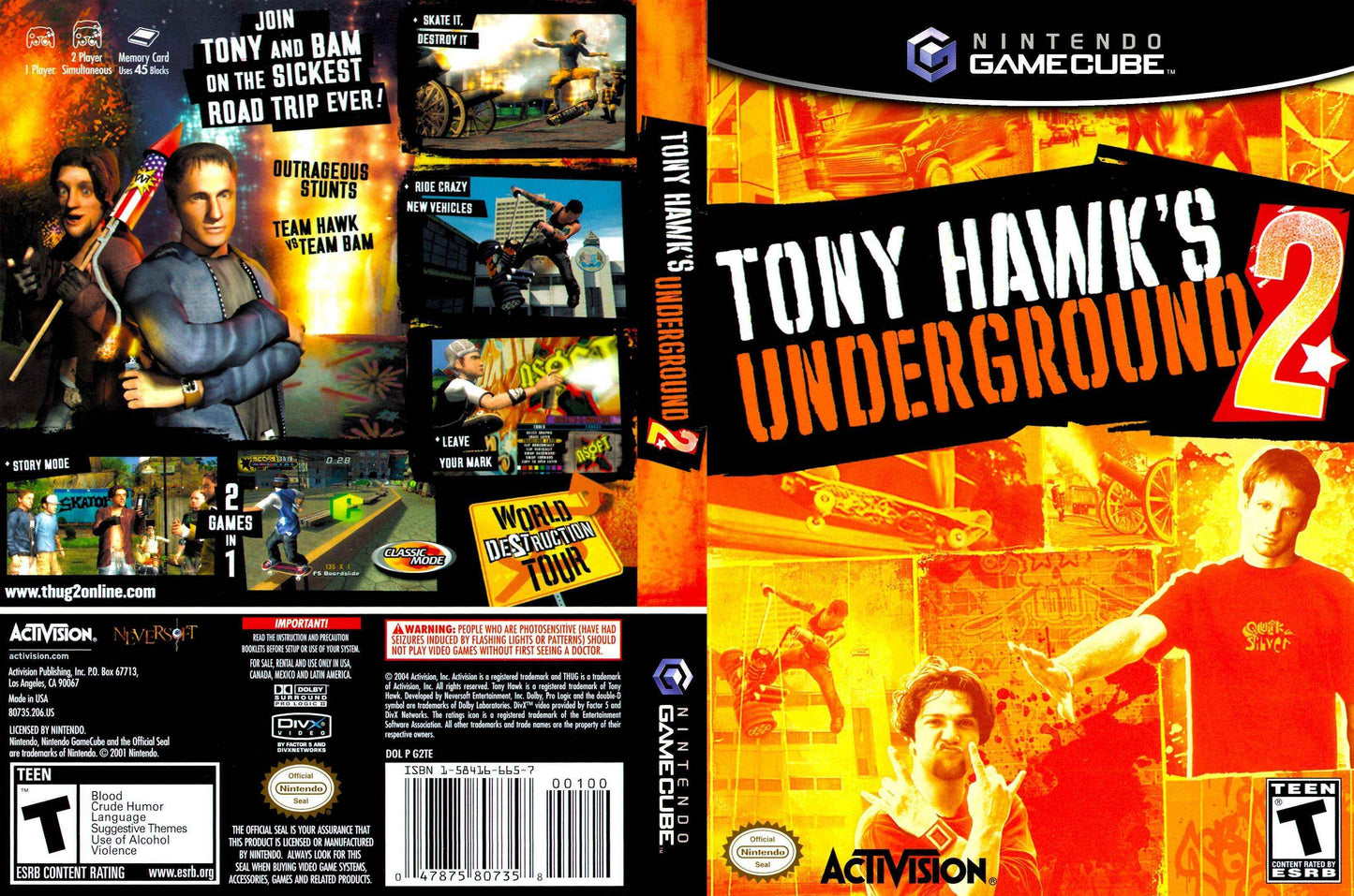 Tony Hawk's Underground 2 Cover Art - WOI Solutions