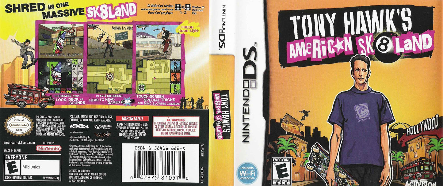 Tony Hawk's American Sk8land Cover Art - WOI Solutions