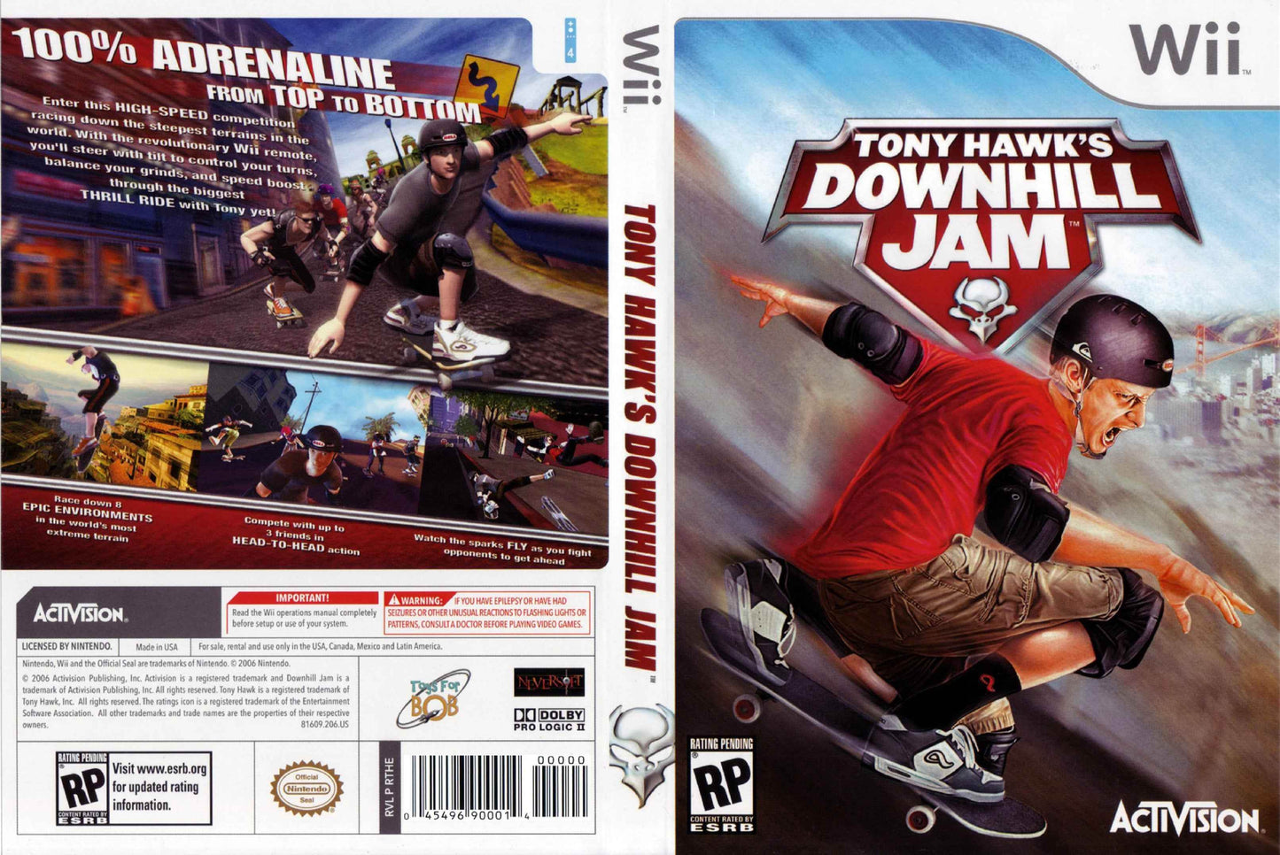 Tony Hawk's Downhill Jam Cover Art - WOI Solutions