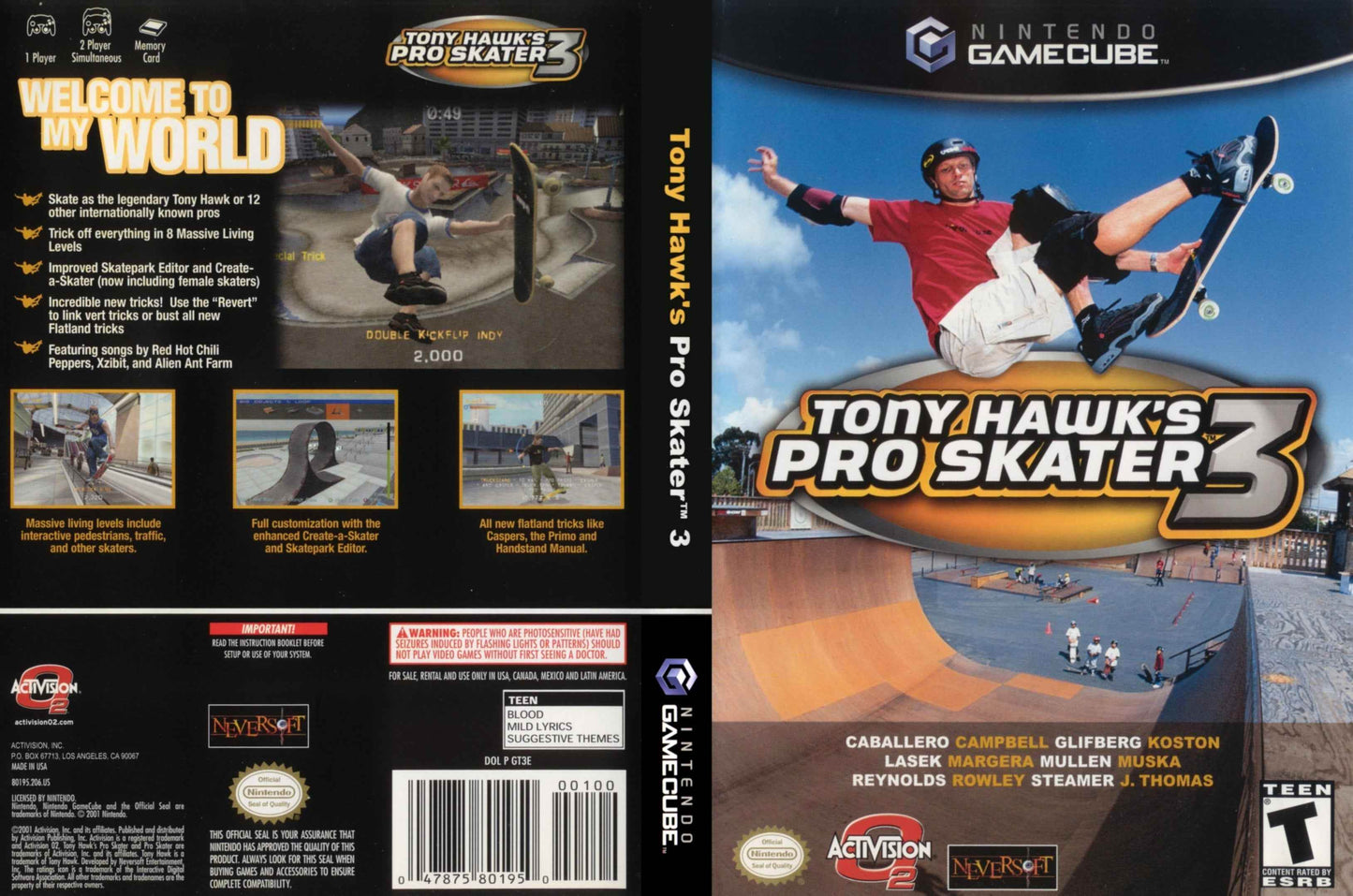 Tony Hawk's Pro Skater 3 Cover Art - WOI Solutions