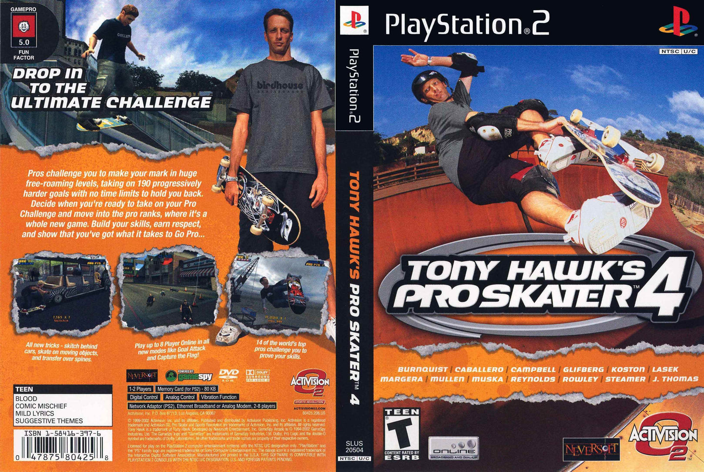 Tony Hawk's Pro Skater 4 Cover Art - WOI Solutions