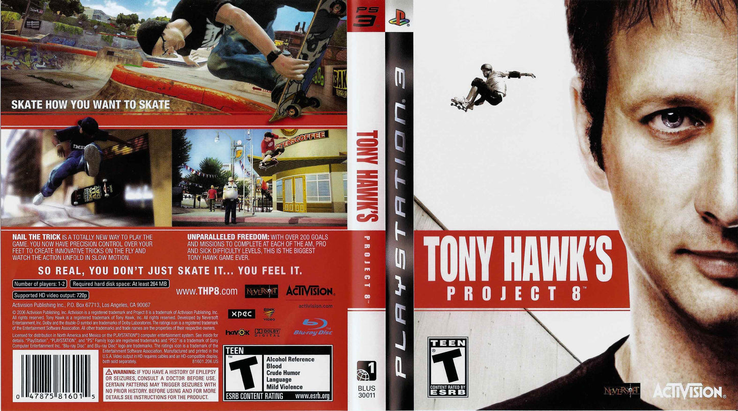 Tony Hawk's Project 8 Cover Art - WOI Solutions