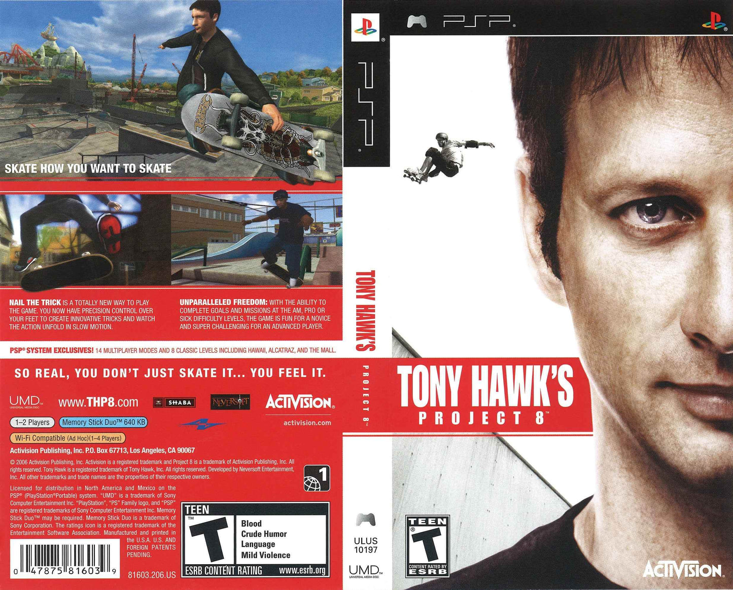 Tony Hawk's Project 8 Cover Art - WOI Solutions