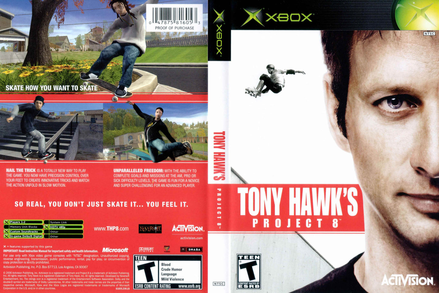 Tony Hawk's Project 8 Cover Art - WOI Solutions