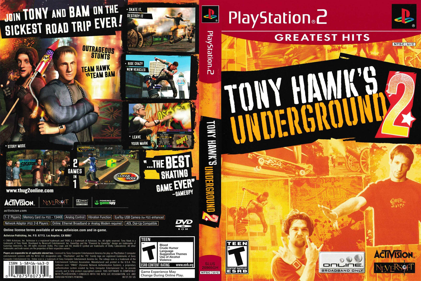 Tony Hawk's Underground 2 Cover Art - WOI Solutions