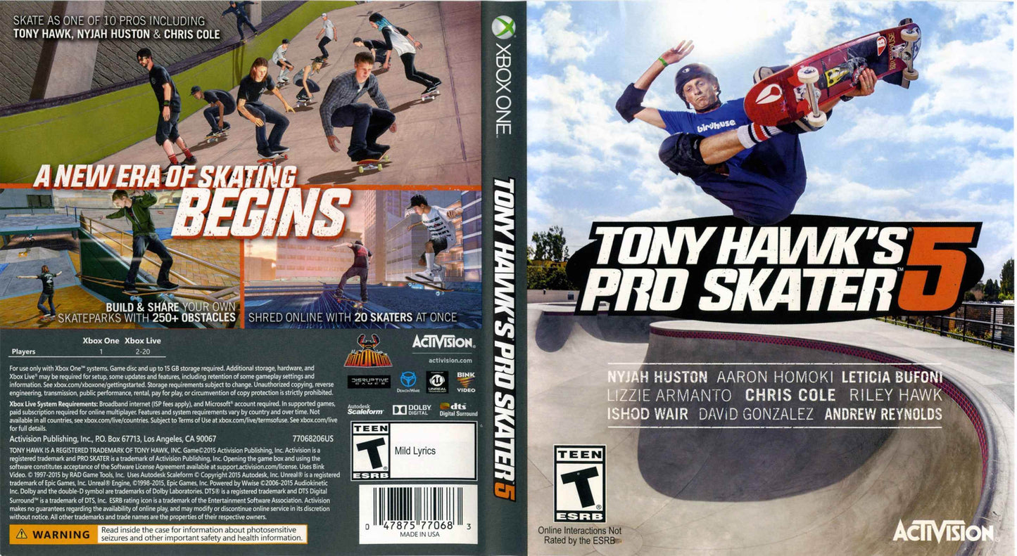 Tony Hawks Pro Skater 5 Cover Art - WOI Solutions