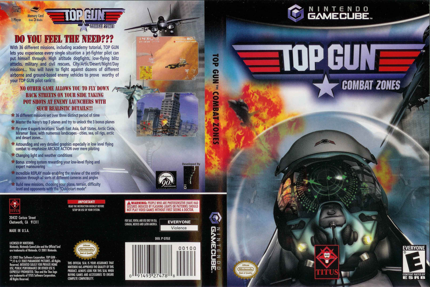 Top Gun Combat Zones Cover Art - WOI Solutions