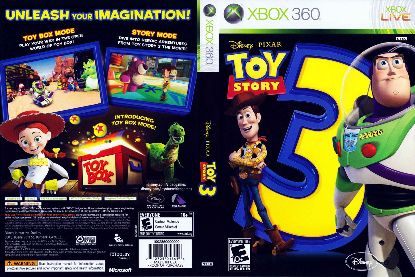 Toy Story 3 The Video Game Cover Art - WOI Solutions