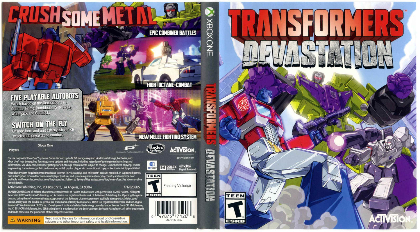 Transformers Devastation Cover Art - WOI Solutions