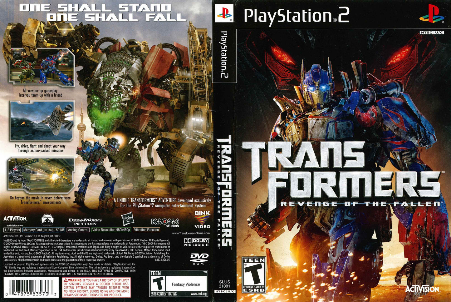 Transformers Revenge of the Fallen Cover Art - WOI Solutions